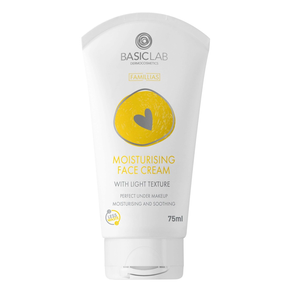BasicLab Light Moisturizing Face Cream for Sensitive and Combination Skin 75ml