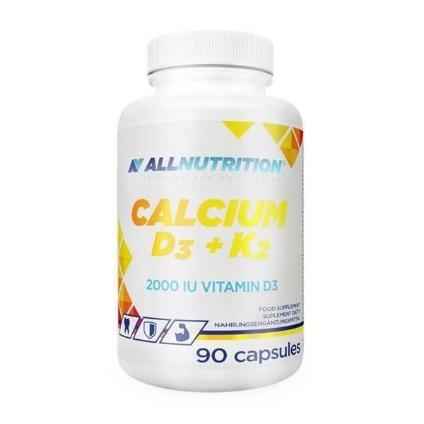 Allnutrition Wapń D3 + K2 dla Prawidłowego Funkcjonowania Mięśni 90 Kapsułek