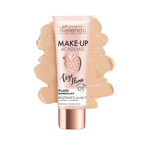 Bielenda Make-Up Academie Vege Flumi Illuminating Mineral Fluid No. 01 Light Beige 30g