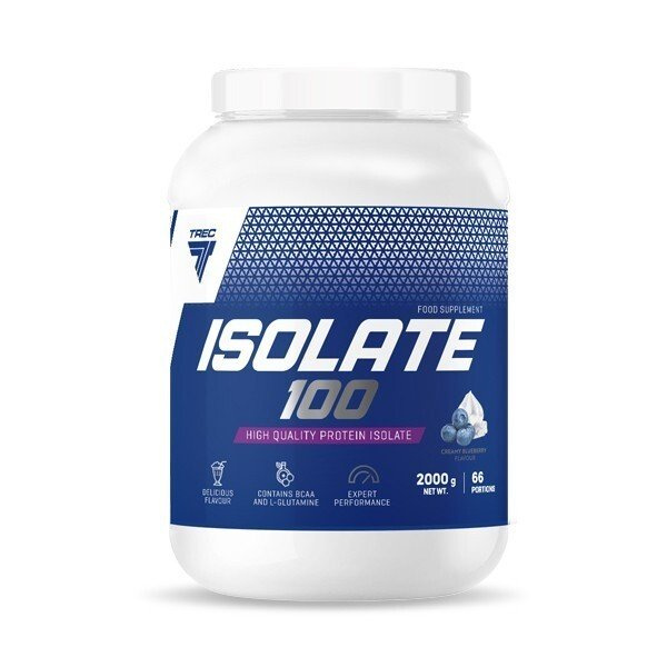 Trec Nutrition Isolate 100, Creamy Blueberry - 2000g