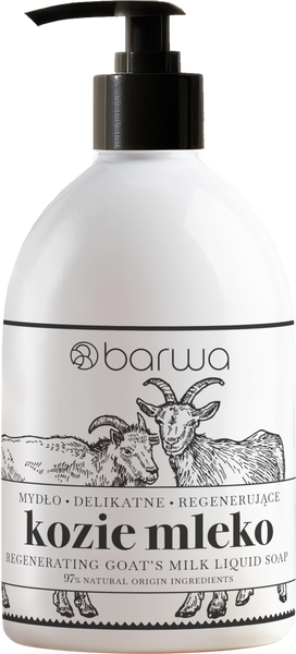 Barwa Pure Calm Kozie Mleko Regenerujące Mydło w Płynie dla Skóry Wrazliwej i Suchej 450ml