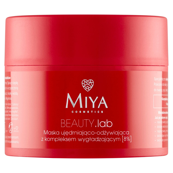 Miya BEAUTY.Lab Maska Ujędrniająco-Odżywiająca z Kompleksem Wygładzającym 8% 50ml