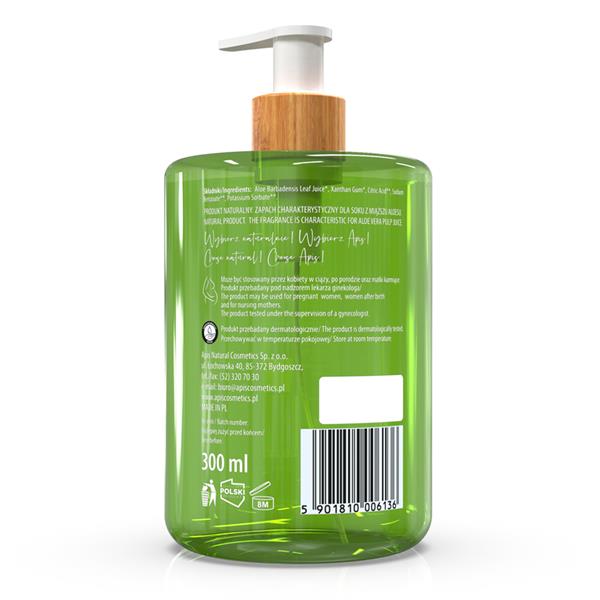 Apis 99% Aloe Vera Natural Multifunctional Aloe Gel for Face and Body for All Skin Types 300ml