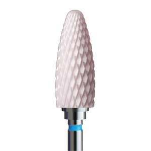 IQ Nails Ceramic Nail Drill Bit Standard Cone Cross Cut 6mm Pink