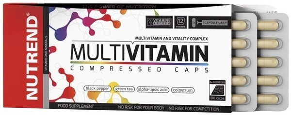 Nutrend MultiVitamin Compressed Caps Vitamin Complex for Athletes 60 Caps