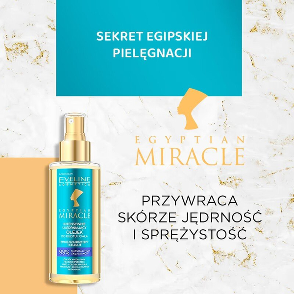 Eveline Egyptian Miracle Intensywnie Ujędrniający Olejek do Biustu i Ciała 150ml