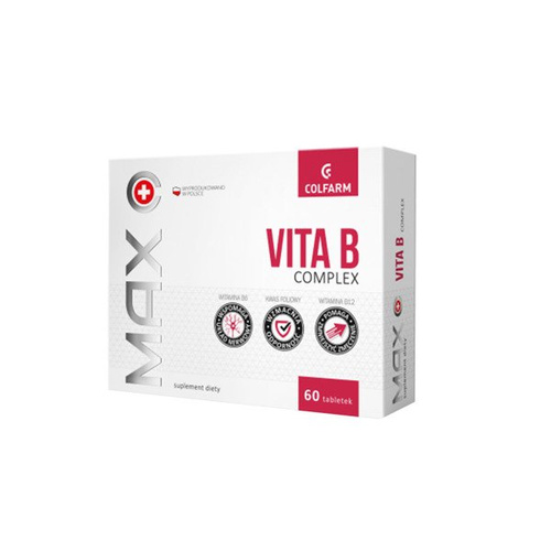 Witamina B Complex 60 Tabl Niedobory Witamin z Grupy B Colfarm