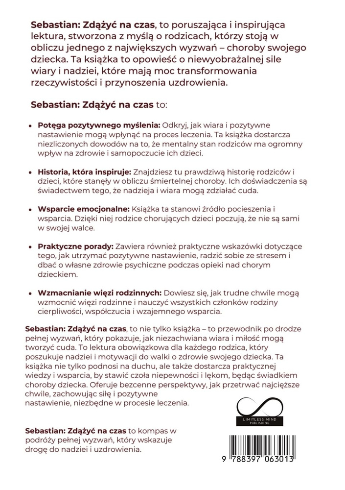 Paweł Mikulicz - Sebastian: Be on Time When the Fight for a Child's Life Begins Again 1 Piece