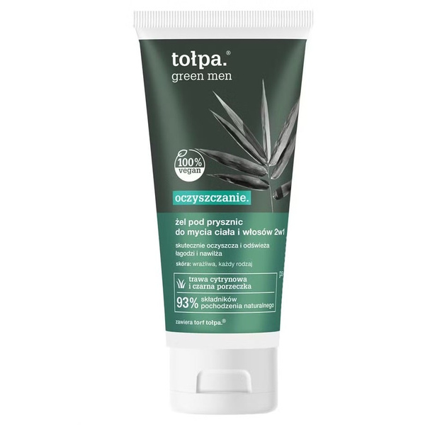 Tolpa Green Men Cleansing Shower Gel 2in1 For Body And Hair 200ml