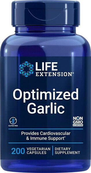 Life Extension Optimized Garlic for Immune Support and Antioxidant Action 200 Vcaps