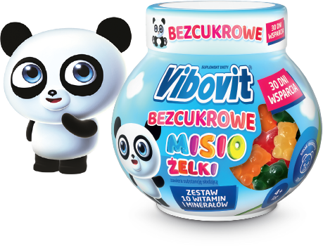 Vibovit Sugar Free Bear Jelly Vitamins and Minerals for 4 Years Old Children 30 Pieces