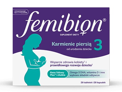 Femibion 3 Karmienie Piersią Tabletki Powlekane + Kapsułki Miękkie 28 Tabletek + 28 Kapsułek