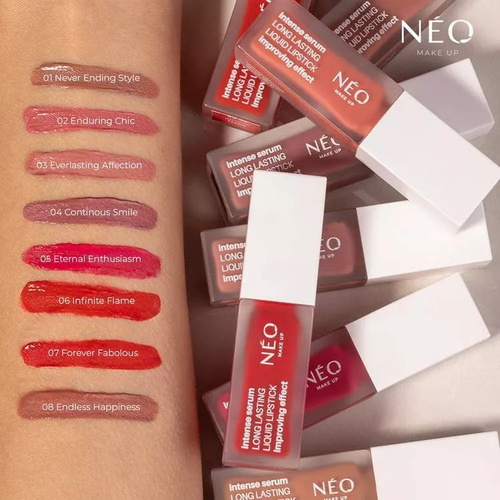 Neo Makeup Intense Serum Long-lasting Liquid Lipstick No. 06 Infinite Flame 5ml