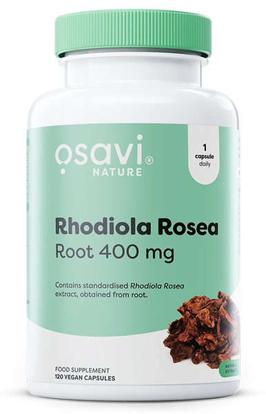 Osavi Rhodiola Rosea Root 400mg For Stress and Fatigue Support 120 Vegan Capsules