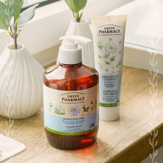 Green Pharmacy Kremowe Nawilżające Mydło w Płynie Rumianek 460ml