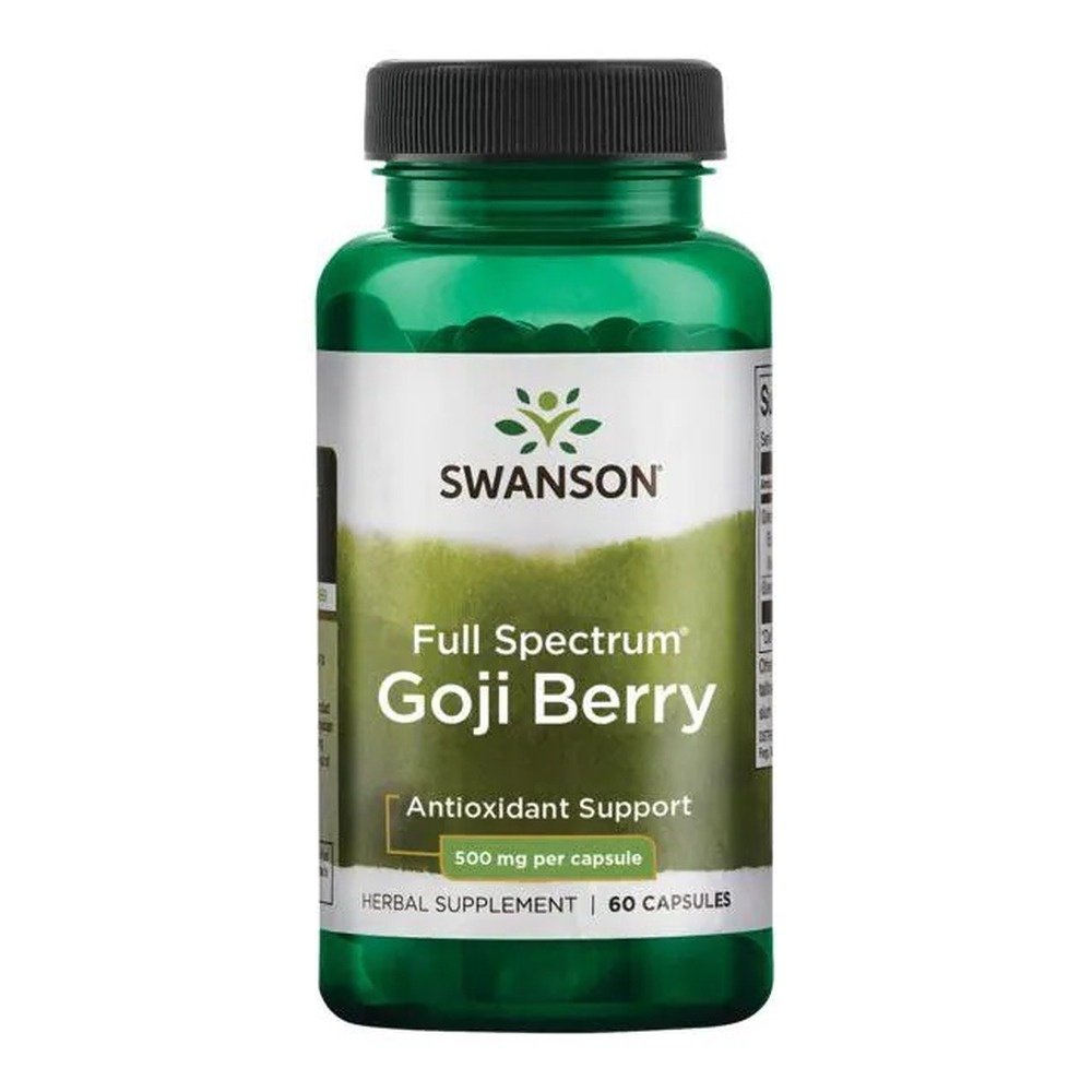 Swanson Full Spectrum Goji Berry 500mg 60 Capsules