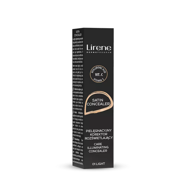 Lirene Satin Concealer Pielęgnacyjny Korektor Rozjaśniający Nr 01 Light 10ml