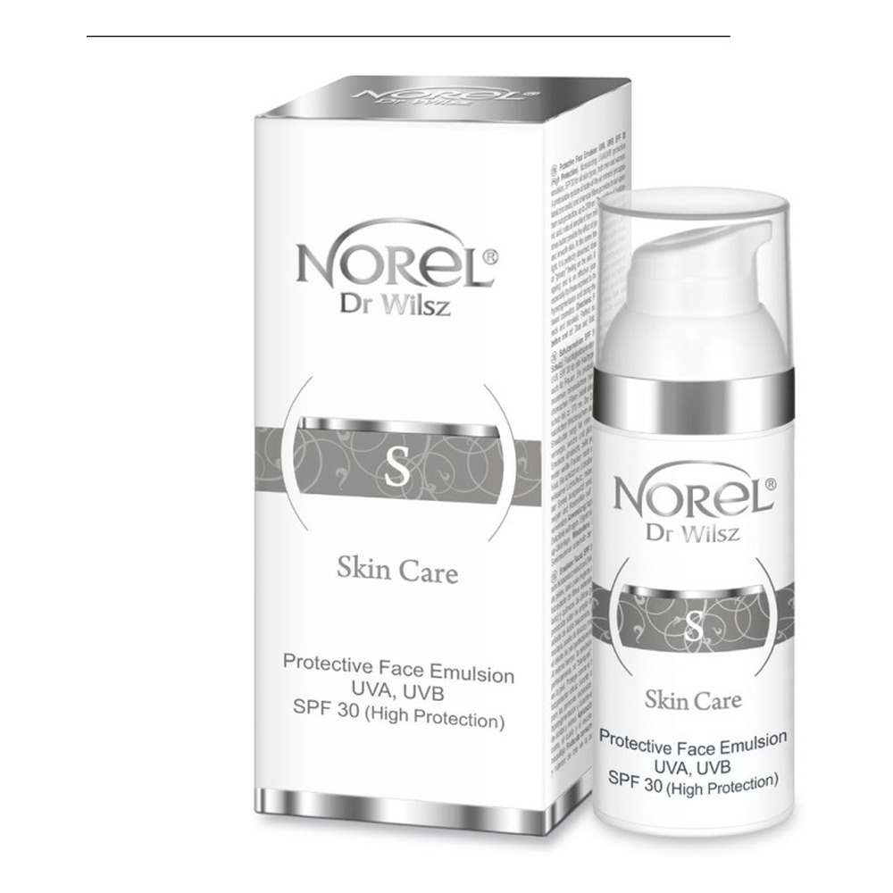 Norel Skin Care Ochronna Emulsja Krem SPF30 UVA UVB Wysoka Ochrona dla każdego Rodzaju Skóry 50ml