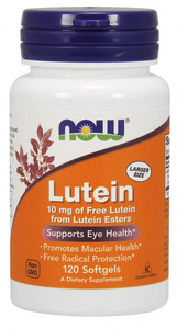 NOW Foods Lutein 10 mg Vision Support and Retinal Protection 120 softgels