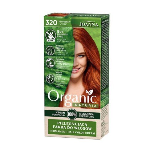 Joanna Organic Vegan Farba Nr 320 Płomienny 1 Sztuka