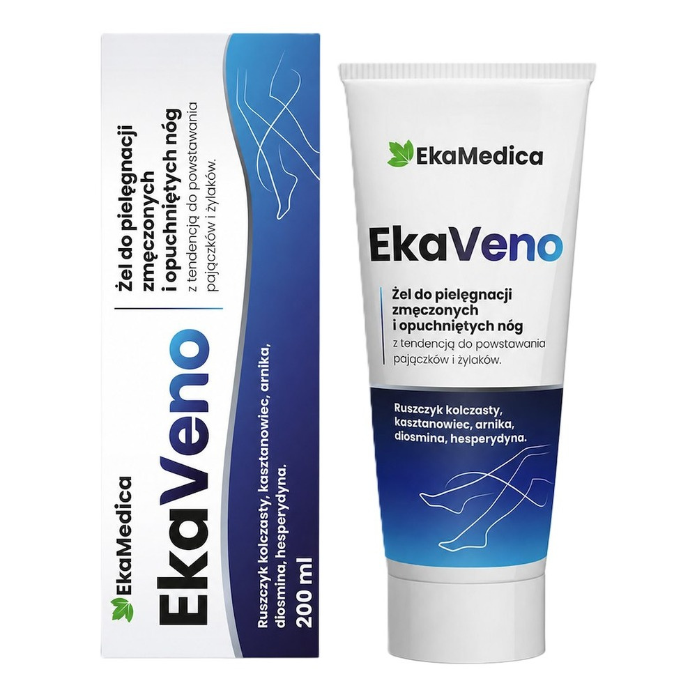 EkaMedica EkaVeno Żel do Pielęgnacji Zmęczonych i Opuchniętych Nóg 200ml