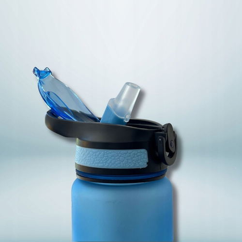 Osavi Bottle Bidon Water Bottle with Straw Blue 1000ml