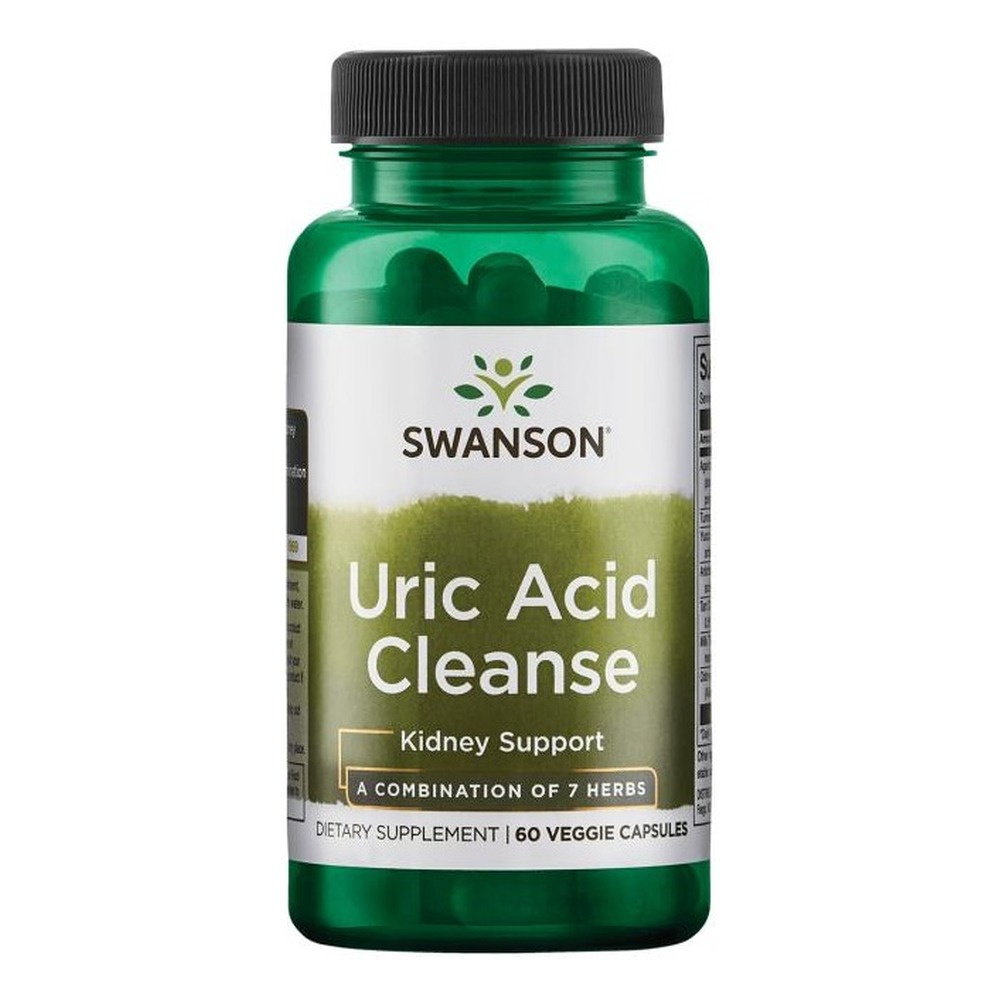 Swanson Uric Acid Cleanse Wspomaga Eliminację Kwasu Moczowego 60 Kapsułek