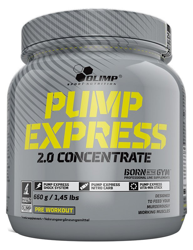 Olimp Nutrition Pump Express 2.0 Suplement Przedtreningowy na Pompę Mięśniową i Energię Owoce Leśne 660g