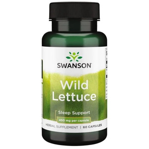 Swanson Wild Lettuce Dzika Sałata 450mg 60 Kapsułek