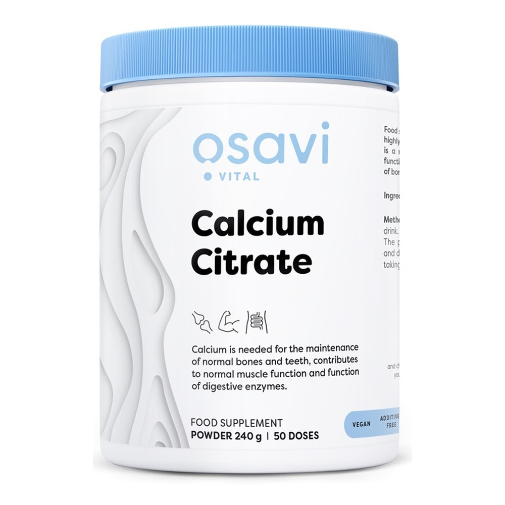 Osavi Calcium Citrate Powder for Bone and Muscle Health 240g
