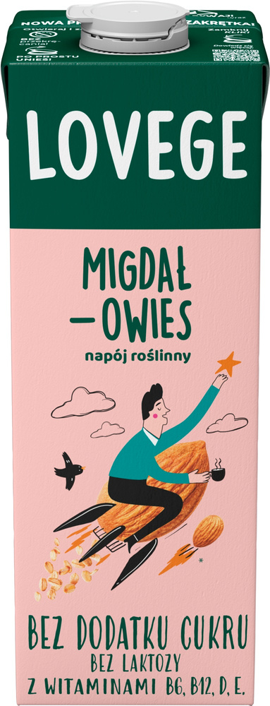 Sante Lovege Almond Oat Vegetable Drink Without Sugar 1l