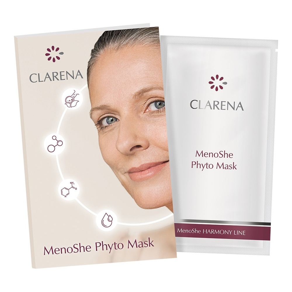 Clarena MenoShe Harmony Line Kremowa Maska dla Skóry Dojrzałej i w Okresie Menopauzalnym 5ml