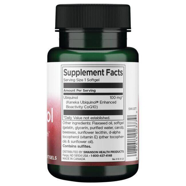 Swanson Ubiquinol 50mg 60 Softgels