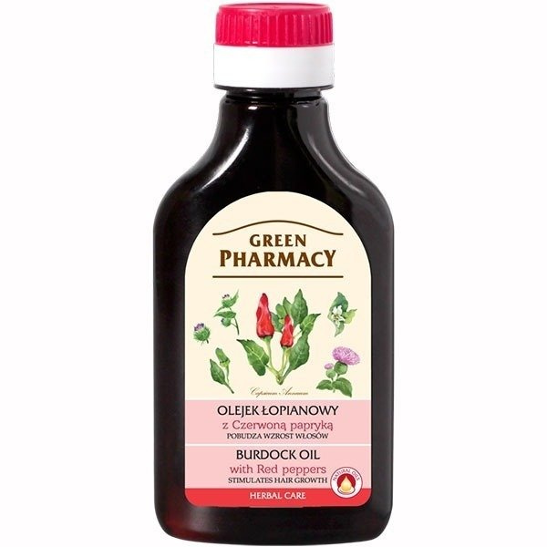 Green Pharmacy Olejek Łopianowy z Czerwoną Papryką 100ml