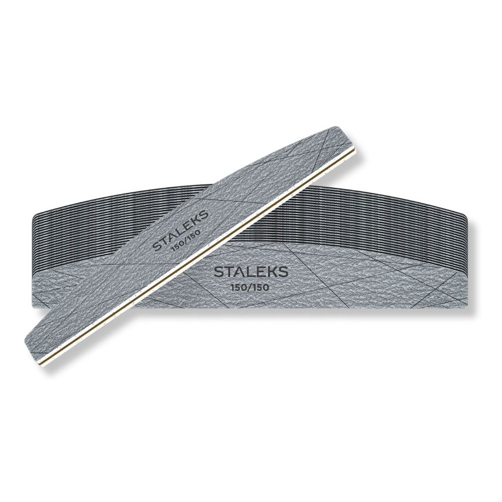 Staleks Smart 40 mineralne pilniki do paznokci w kształcie półksiężyca 150/150 25 szt.
