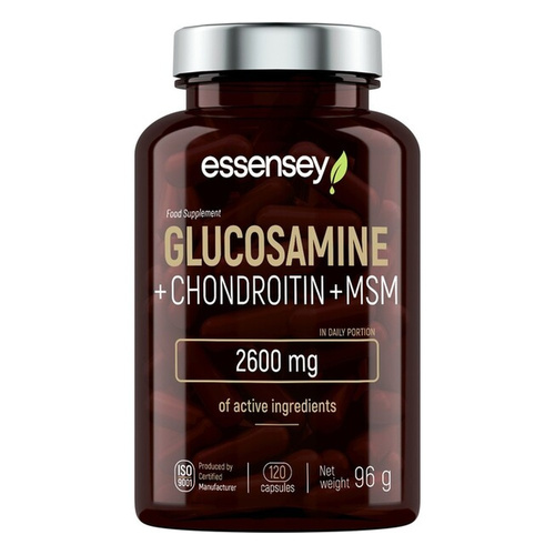 Essensey Glukozamina + chondroityna + MSM Kapsułki 120 kapsułek
