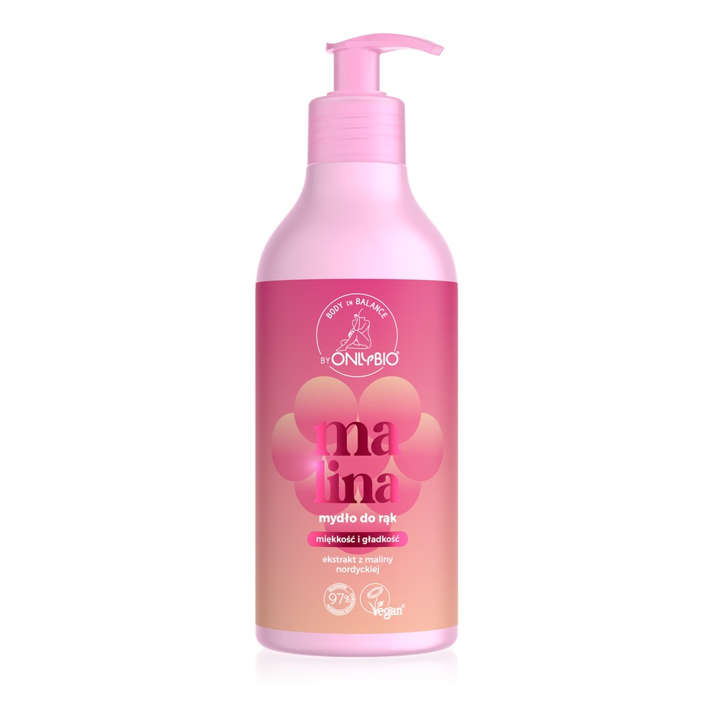 OnlyBio Hand in Balance Raspberry Hand Soap 400ml