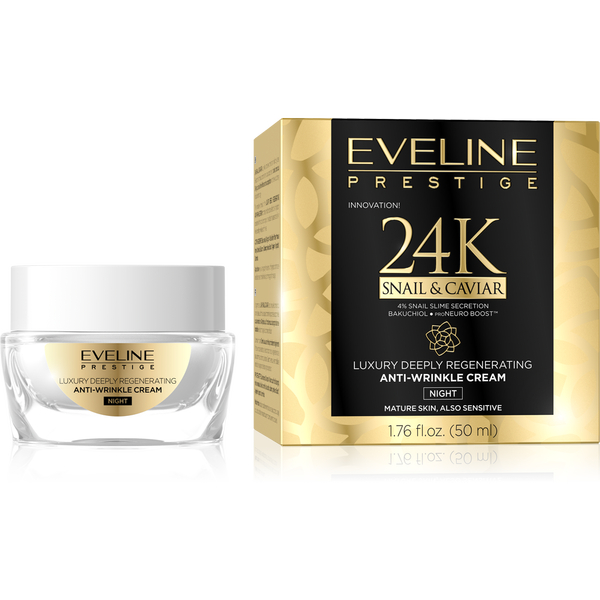 Eveline Prestige 24k Anti-wrinkle Snail&Caviar Night Cream 50ml