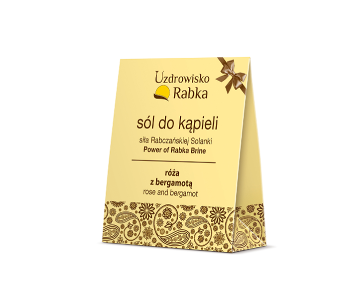 Rabka Spa Salt Bath on the basis of Rabka Brine Rose with Bergamot 500g