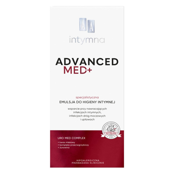 AA Intymna Med Advanced pH 3,5 Specjalistyczna Emulsja do Higieny Intymnej 300ml