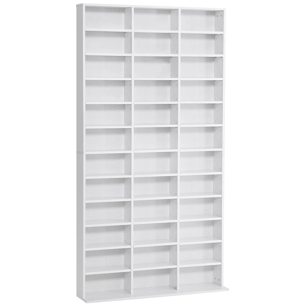 HOMCOM 33 Adjustable Compartment Storage Unit - White