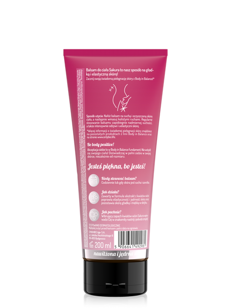 OnlyBio Body in Balance Moisturizing Body Lotion Sakura Cherry Blossom 200ml