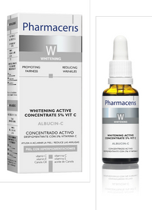 Pharmaceris W Albucin-C Aktywny Płyn Wybielający ze Skoncentrowaną 5% Witaminą C dla Skóry z Przebarwieniami 30ml