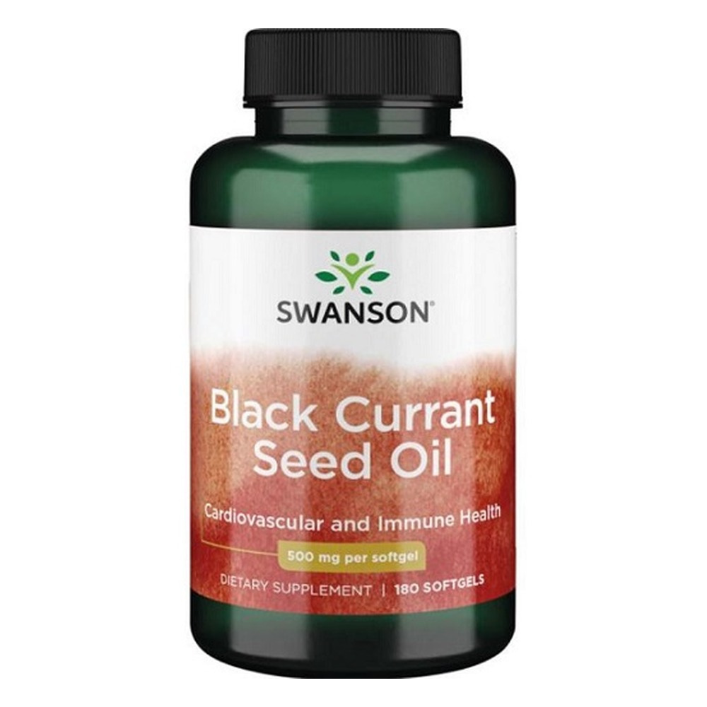 Swanson Black Currant Seed Oil 500mg 180 Softgels