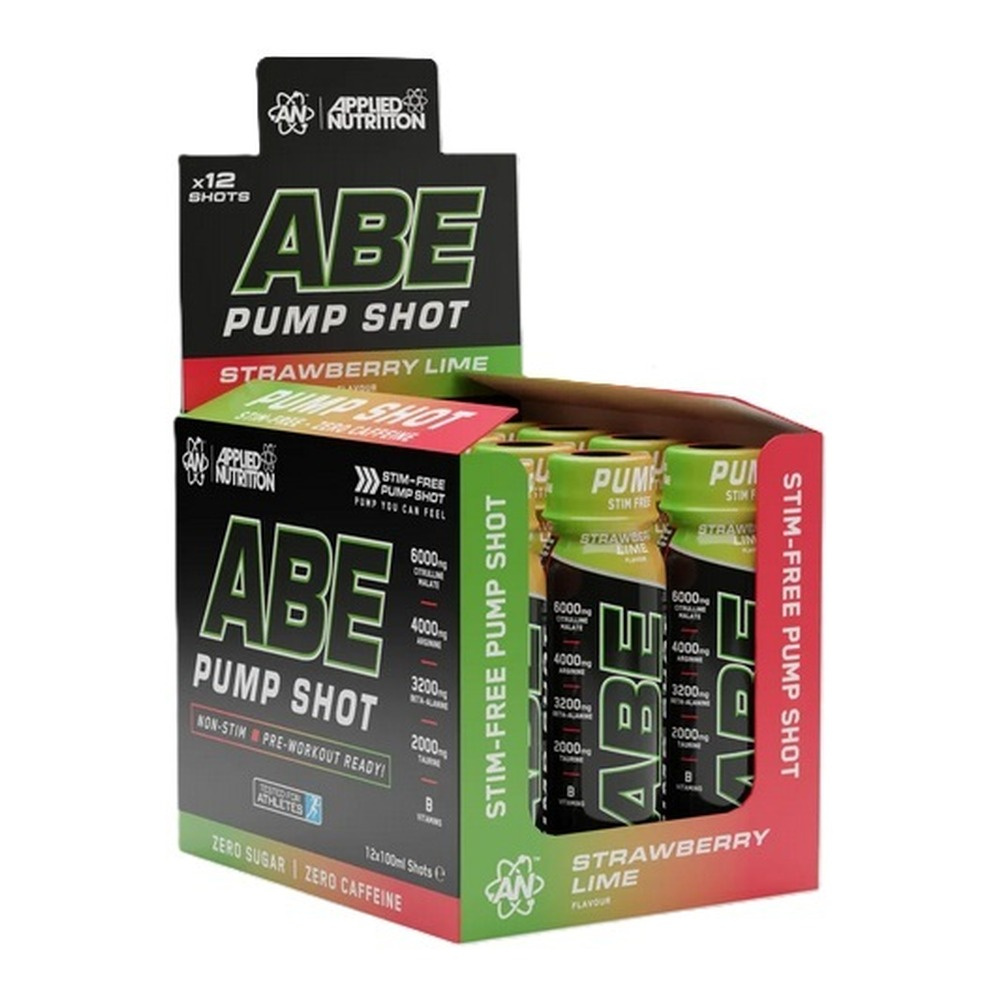 Applied Nutrition ABE Pump Shot, Strawberry Lime 12 x 100ml