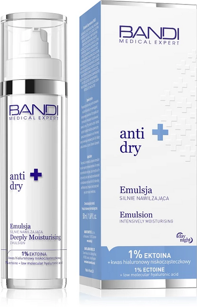 Bandi Medical Expert Anti Dry Emulsja Silnie Nawilżająca do Cery Suchej i Odwodnionej 50ml