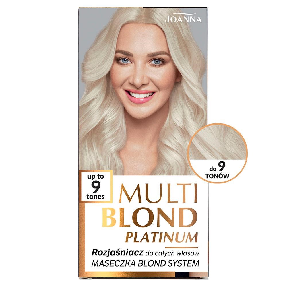 Joanna Multi Blond Platinum Rozjaśniacz do Całych Włosów do 9 Tonów 1 Sztuka