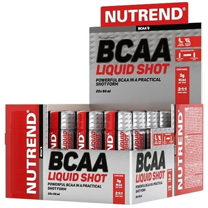 Nutrend BCAA Liquid Shot w Stosunku 2:1:1 na Wsparcie Mięśni 20 x 60ml