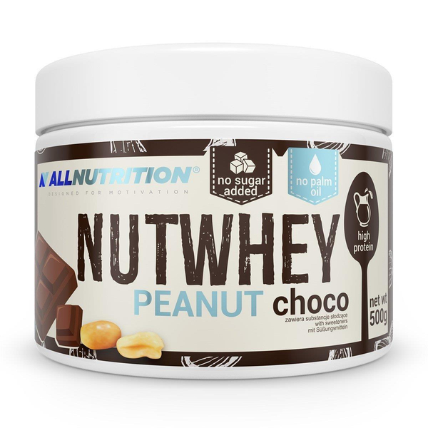 AllNutrition Nutwhey Peanut Choco with No Added Sugar and No Palm Oil 500g