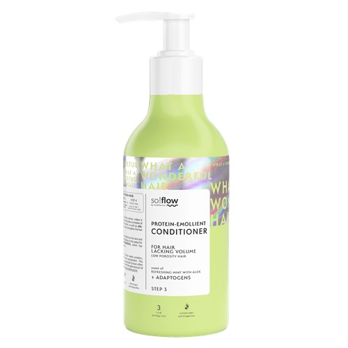 So! Flow Protein and Emollient Conditioner for Low Porosity Hair 400ml